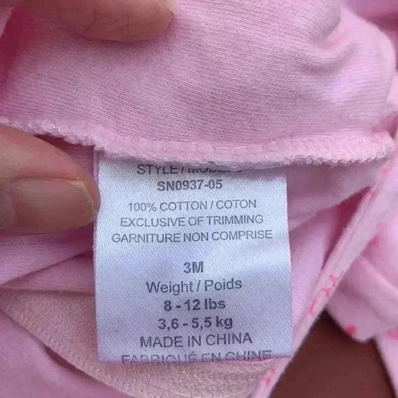 Five for 25 Snugabye,  lightweight sleeper, with ribbons and zipper, 100% cotton - Picture 7 of 7